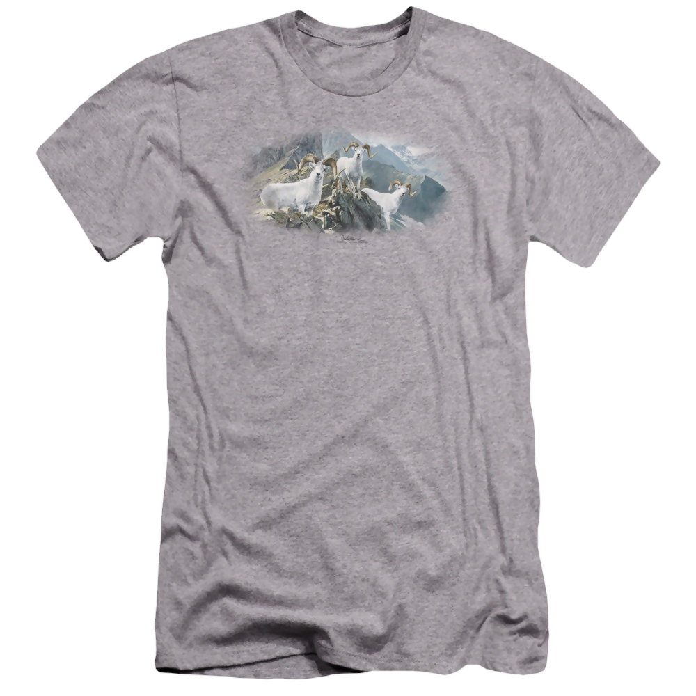 Wild Wings High Trails Dall Sheep - Men's Premium Slim Fit T-Shirt Men's Premium Slim Fit T-Shirt Wild Wings