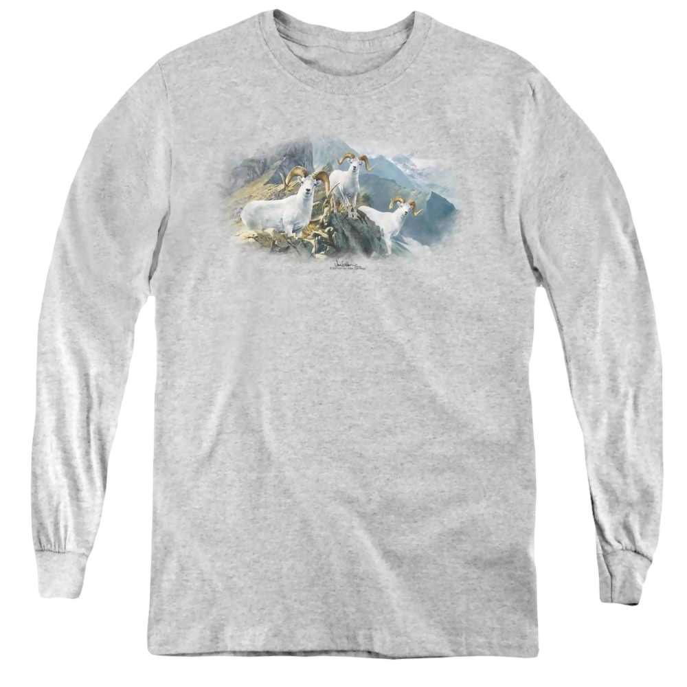 Wild Wings High Trails Dall Sheep - Youth Long Sleeve T-Shirt Youth Long Sleeve T-Shirt Wild Wings