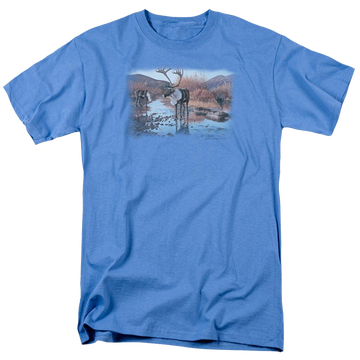 Carolina blue men's regular fit t-shirt with Wild Wings Accidental Ambush graphic