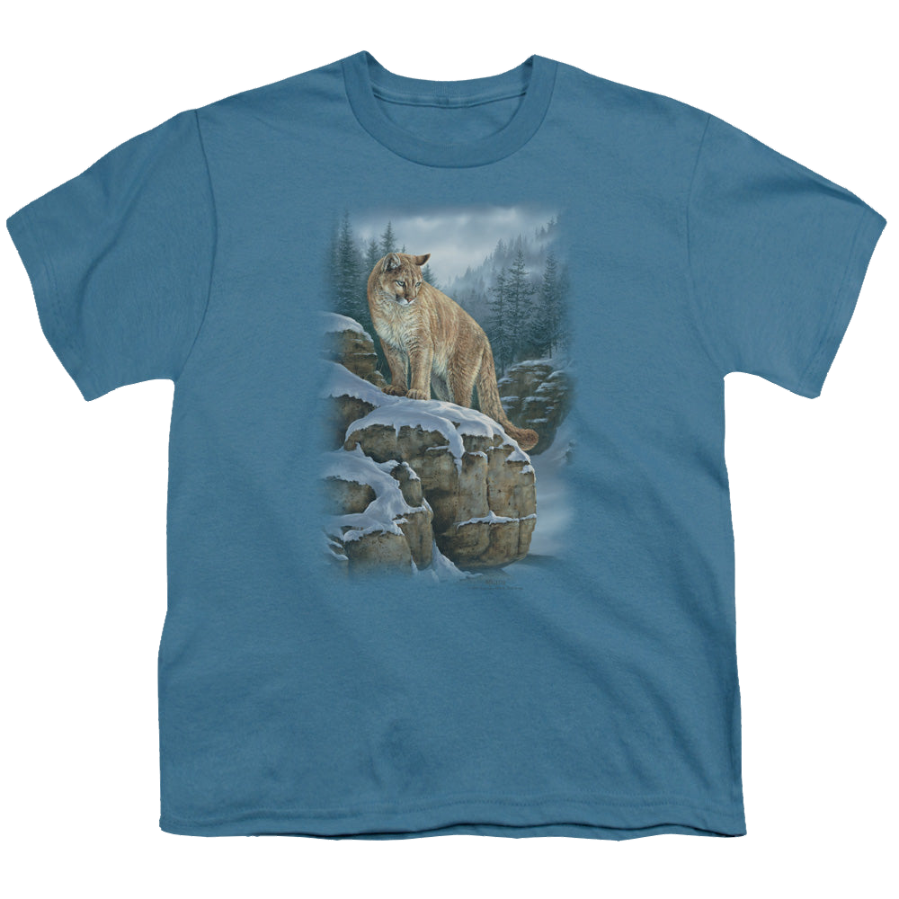 Wild Wings Misty Canyon Cougar - Youth T-Shirt Youth T-Shirt (Ages 8-12) Wild Wings