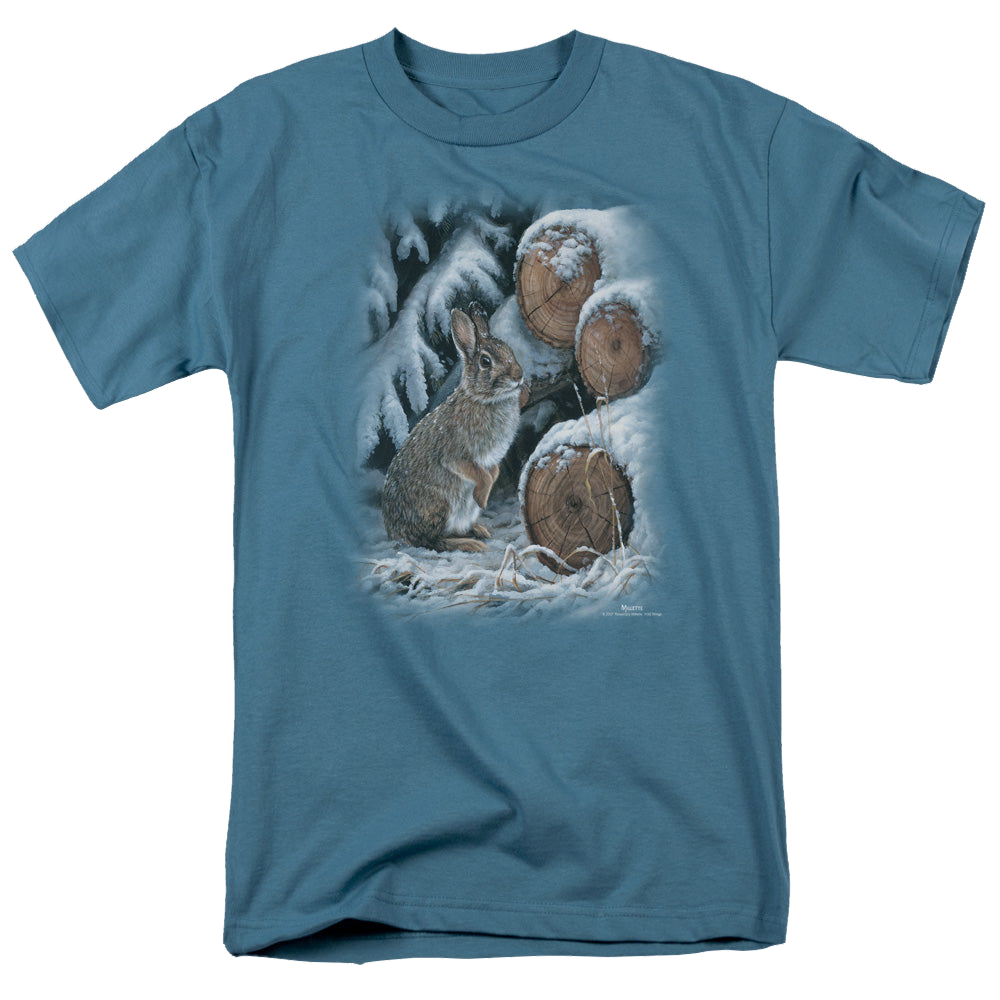 Wild Wings Wood Pile Rabbit - Men's Regular Fit T-Shirt Men's Regular Fit T-Shirt Wild Wings