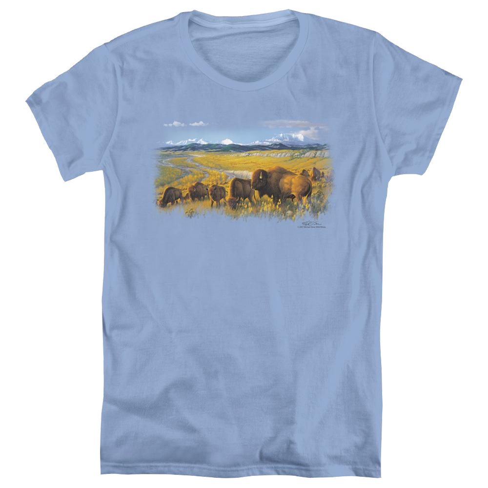 Wild Wings The Passing Herd - Women's T-Shirt Women's T-Shirt Wild Wings
