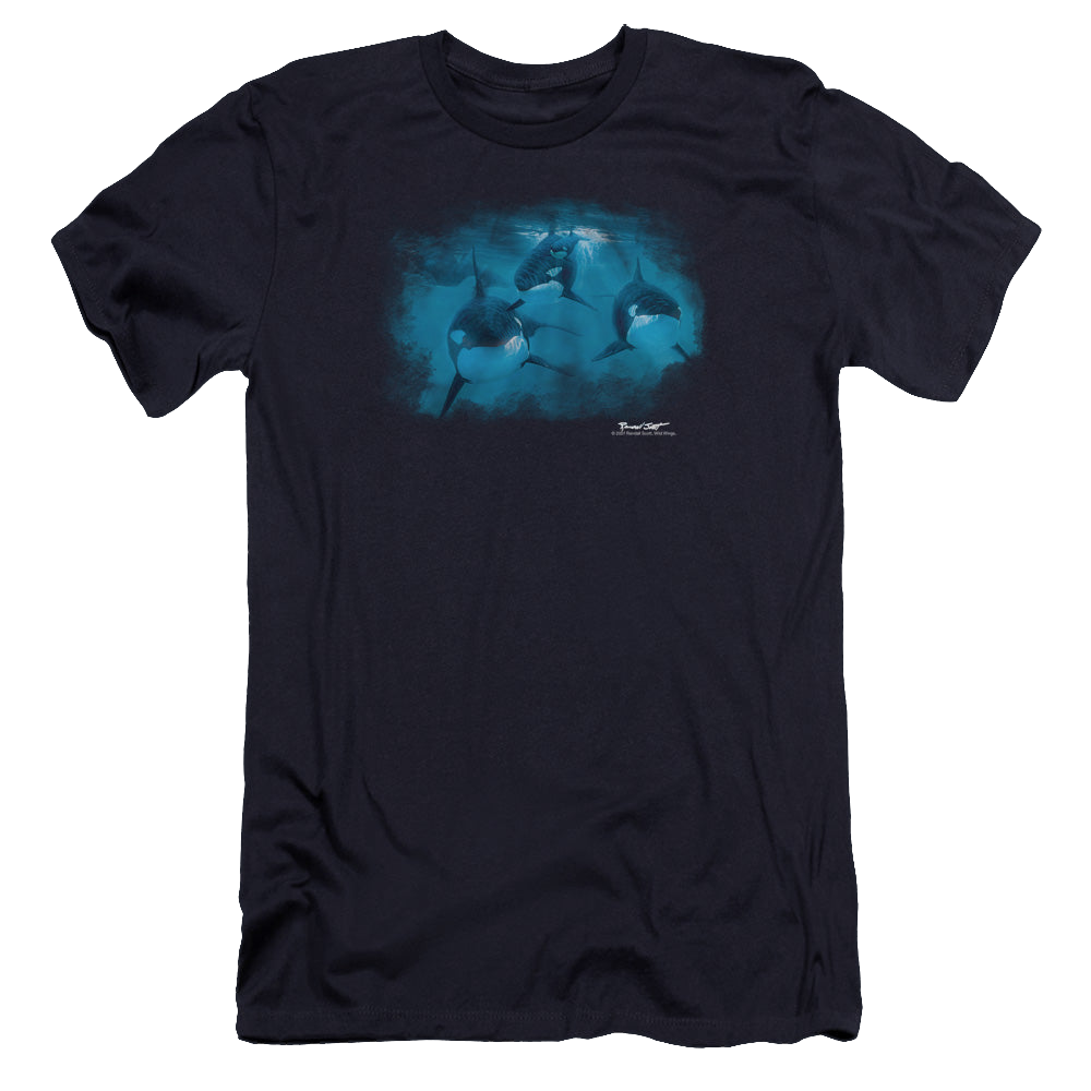 Wild Wings Pod Of Orcas - Men's Premium Slim Fit T-Shirt Men's Premium Slim Fit T-Shirt Wild Wings