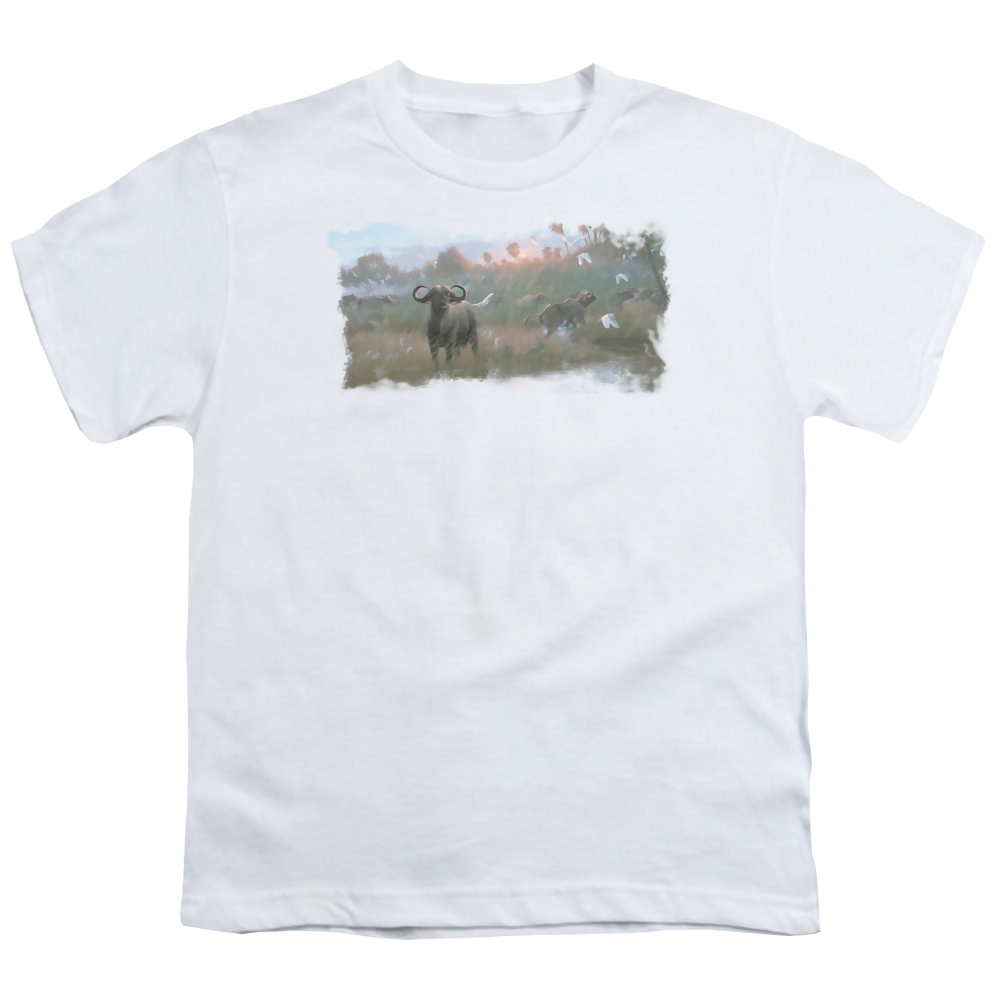 Wild Wings Cape Buffalo - Youth T-Shirt Youth T-Shirt (Ages 8-12) Wild Wings