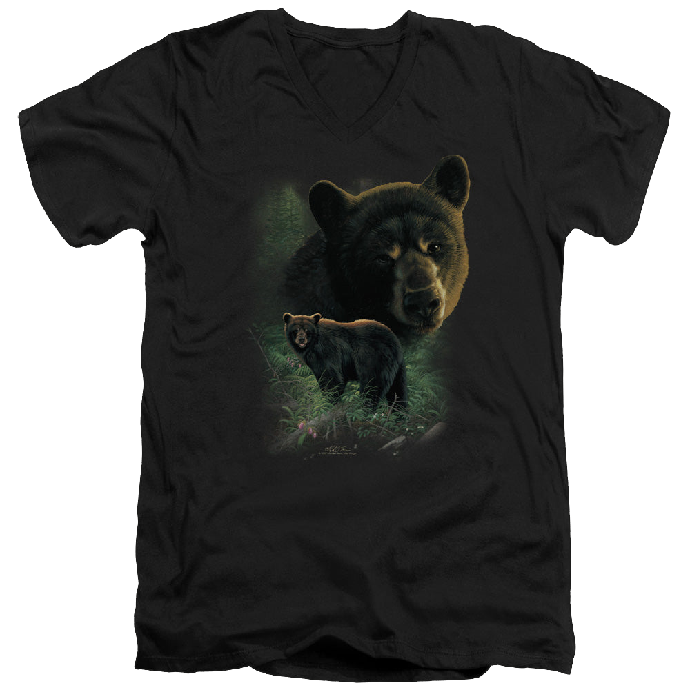 Wild Wings Black Bears - Men's V-Neck T-Shirt Men's V-Neck T-Shirt Wild Wings
