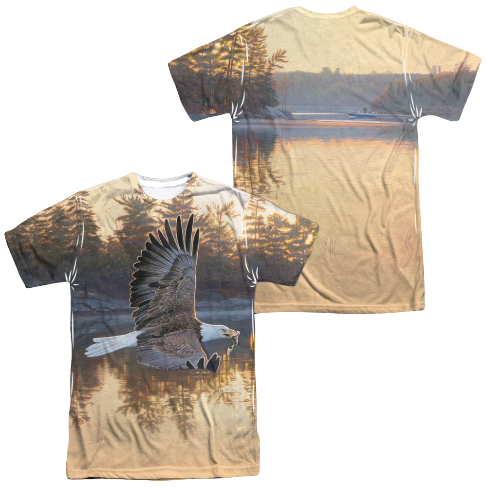 Wild Wings Gone Fishing (Front/Back Print) - Men's All-Over Print T-Shirt Men's All-Over Print T-Shirt Wild Wings