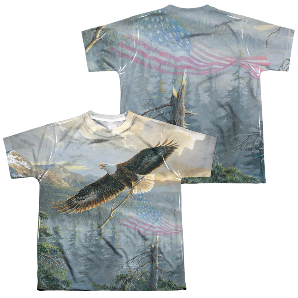 Wild Wings Rebuilding America (Front/Back Print) - Youth All-Over Print T-Shirt Youth All-Over Print T-Shirt (Ages 8-12) Wild Wings