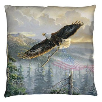 Wild Wings Rebuilding America 2 throw pillow