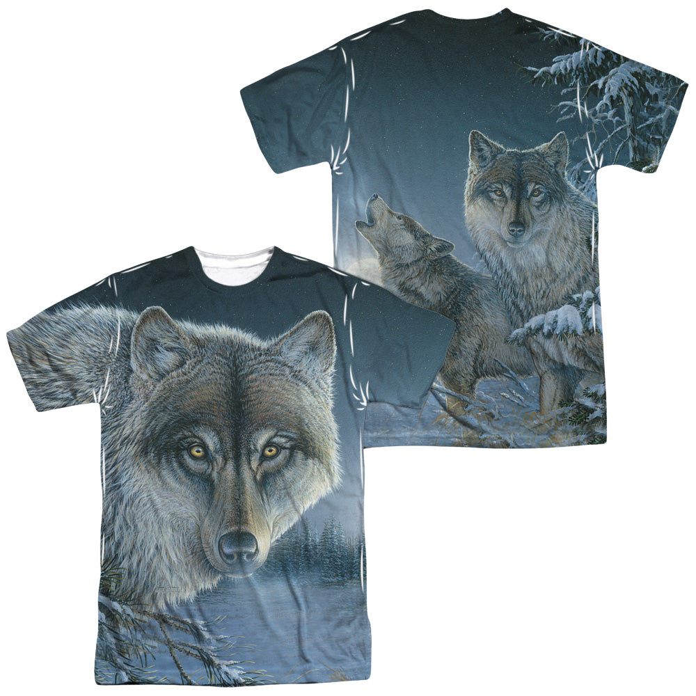 Wild Wings Midnight Wolves (Front/Back Print) - Men's All-Over Print T-Shirt Men's All-Over Print T-Shirt Wild Wings
