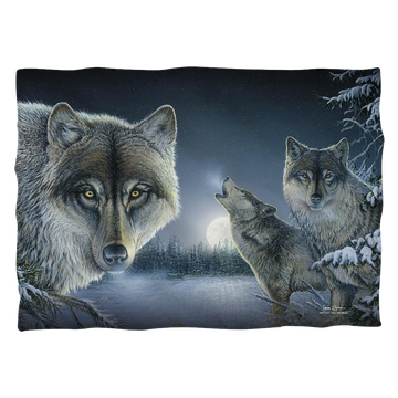 Wild Wings - Midnight Wolves 2 Pillow Case Pillow Cases Wild Wings