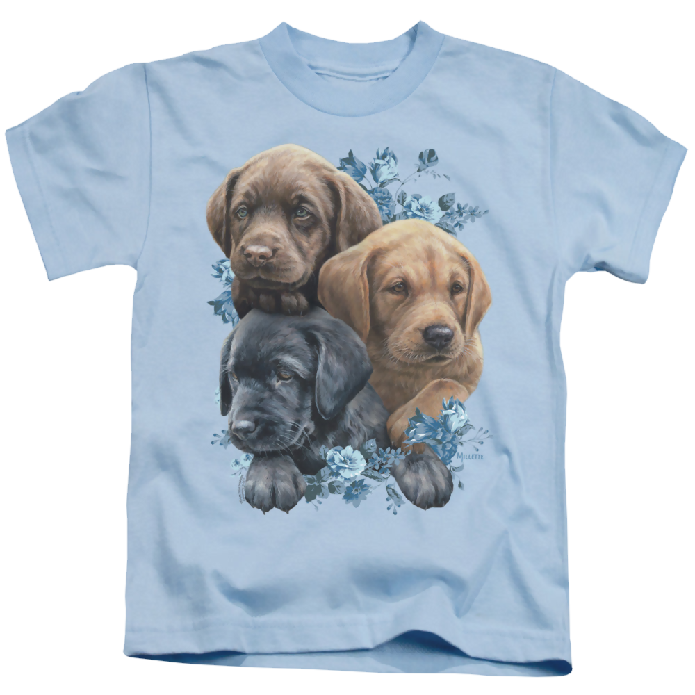 Wild Wings Puppy Pile - Kid's T-Shirt Kid's T-Shirt (Ages 4-7) Wild Wings