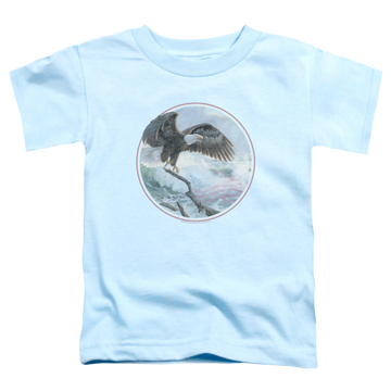 Light blue toddler t-shirt with Wild Wings Wild Glory graphic