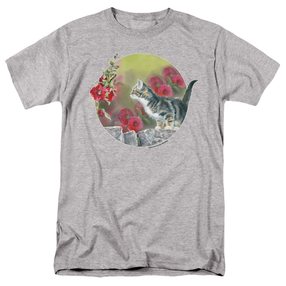 Wild Wings Kitten Flowers - Men's Regular Fit T-Shirt Men's Regular Fit T-Shirt Wild Wings