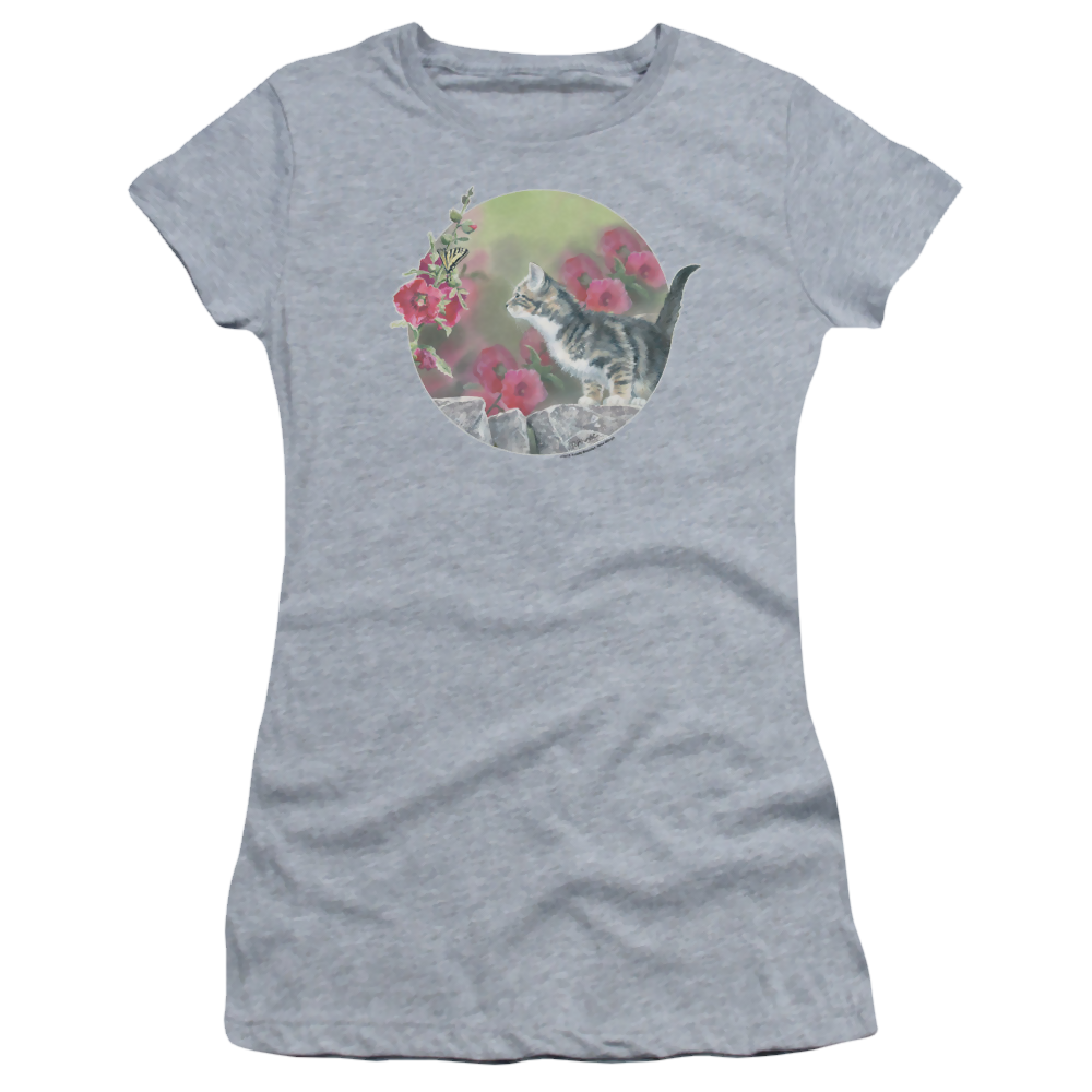 Wild Wings Kitten Flowers - Juniors T-Shirt Juniors T-Shirt Wild Wings