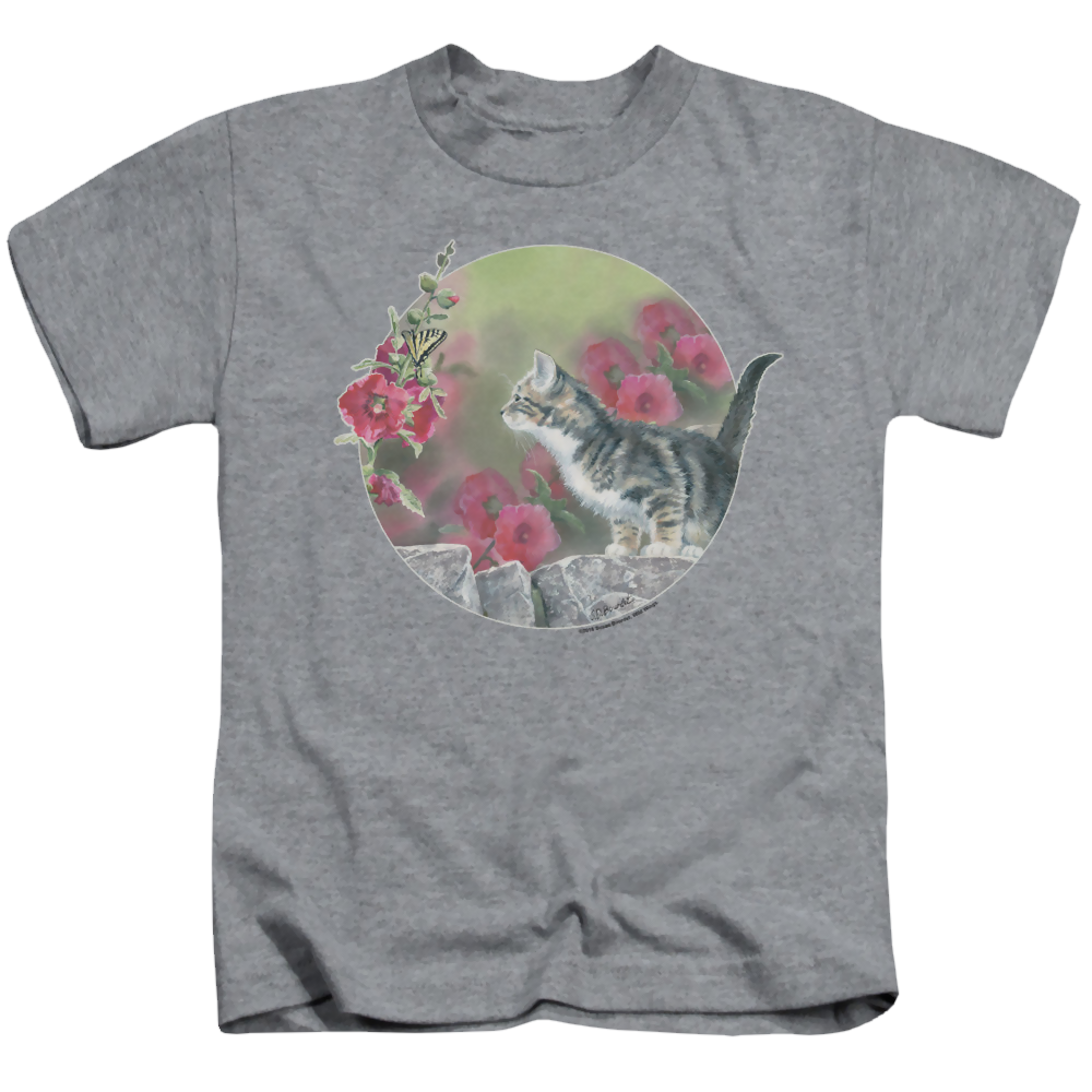 Wild Wings Kitten Flowers - Kid's T-Shirt Kid's T-Shirt (Ages 4-7) Wild Wings