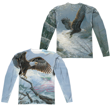 Wild Wings American Eagle men's all-over print long sleeve