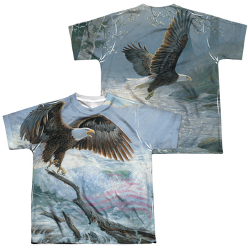 Wild Wings American Eagle youth all-over print t-shirt for ages 8 to 12