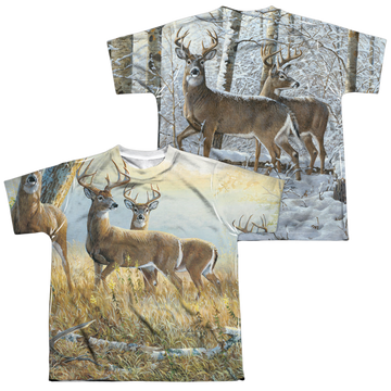 Wild Wings Warm And Cold youth all-over print t-shirt for ages 8 to 12