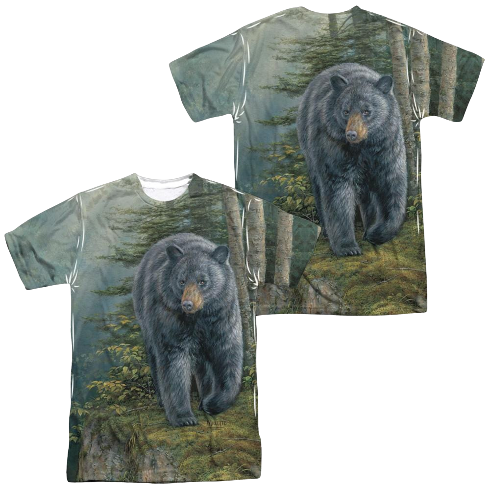 Wild Wings Black Bear (Front/Back Print) - Men's All-Over Print T-Shirt Men's All-Over Print T-Shirt Wild Wings