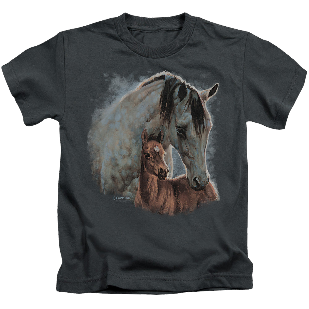 Wild Wings Painted Horses - Kid's T-Shirt Kid's T-Shirt (Ages 4-7) Wild Wings