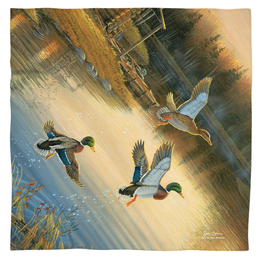 Wild Wings Ducks On The Lake - Bandana Bandanas Wild Wings