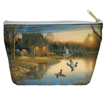 Wild Wings Ducks On The Lake - Straight Bottom Accessory tapered bottom pouch