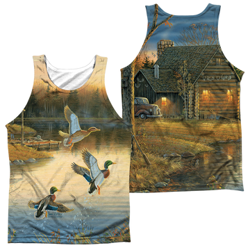 Wild Wings Ducks Over Water men's all-over print tank