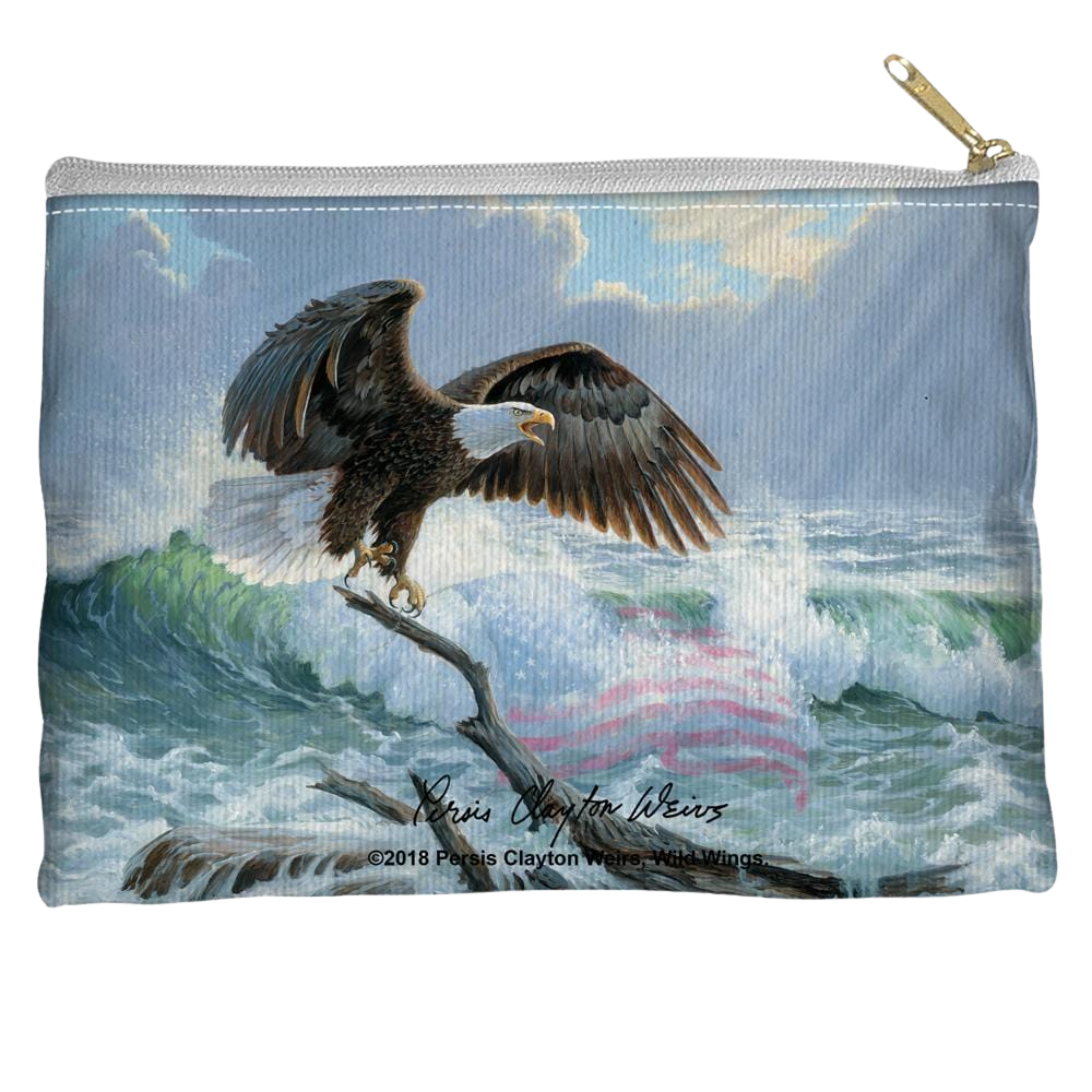 Wild Wings American Eagle - Straight Bottom Accessory Pouch Straight Bottom Accessory Pouches Wild Wings