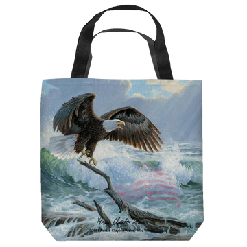 Wild Wings American Eagle tote bag