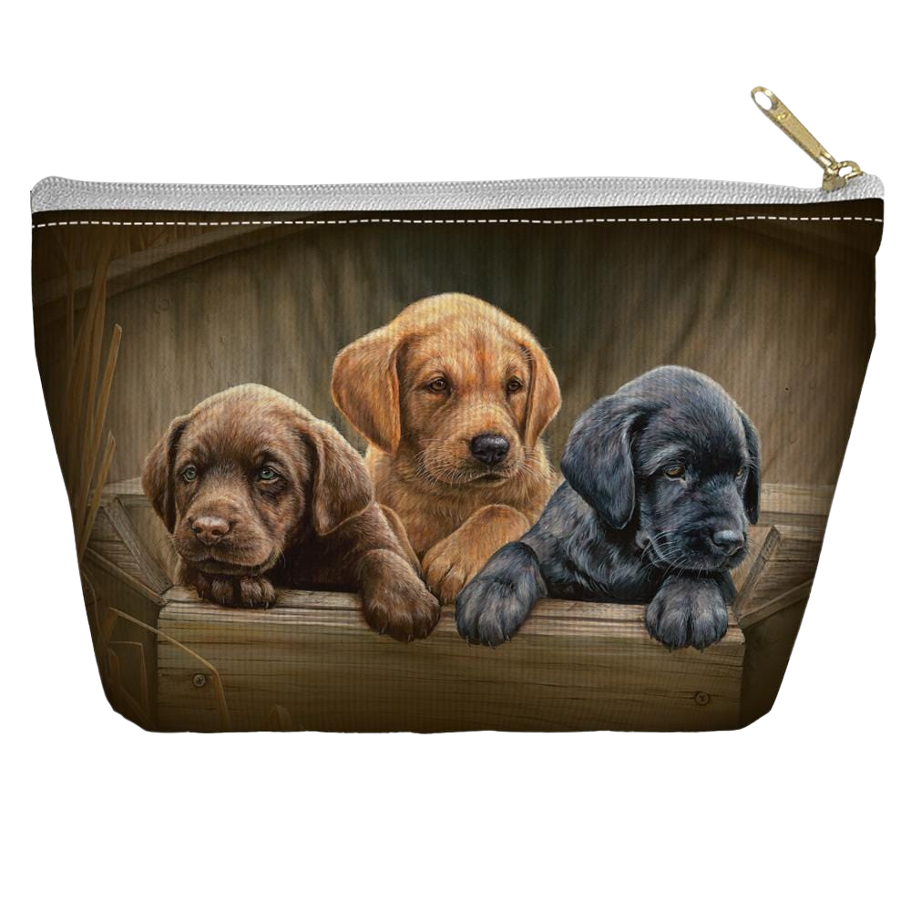 Wild Wings Puppies - T Bottom Accessory Pouch T Bottom Accessory Pouches Wild Wings