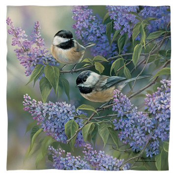 Wild Wings Chickadees - Bandana Bandanas Wild Wings