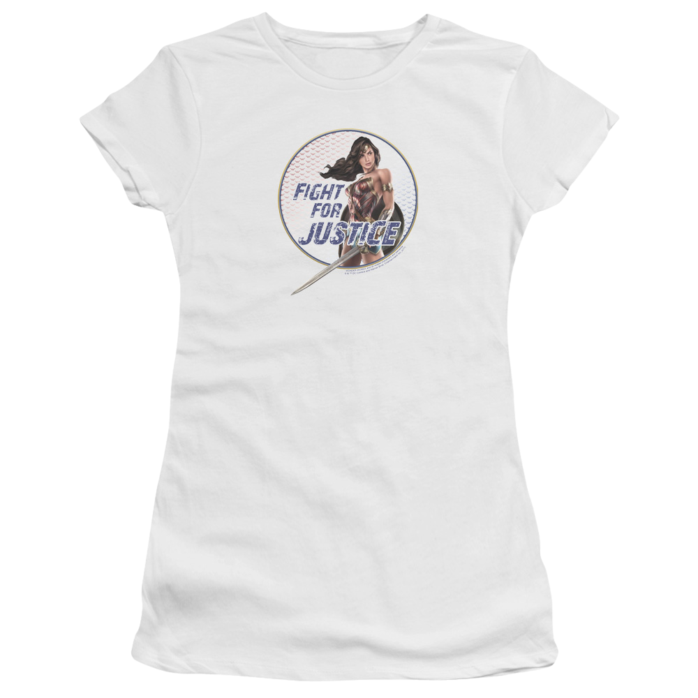 Wonder Woman Fight For Justice Juniors T-Shirt Juniors T-Shirt Wonder Woman