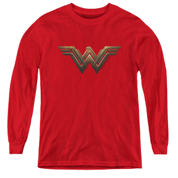 Wonder Woman Movie Wonder Woman Logo - Youth Long Sleeve T-Shirt Youth Long Sleeve T-Shirt Wonder Woman