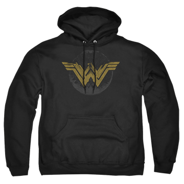Wonder Woman Distressed Logo Pullover Hoodie Pullover Hoodie Wonder Woman