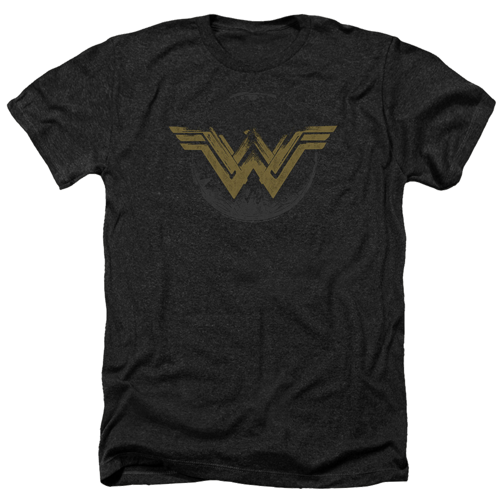 Wonder Woman Distressed Logo Men's Heather T-Shirt Men's Heather T-Shirt Wonder Woman
