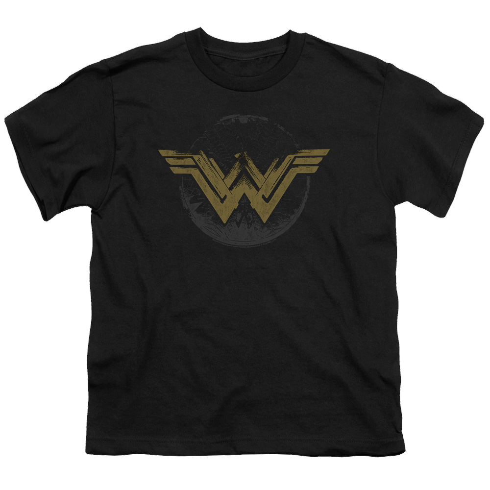 Wonder Woman Movie Distressed Logo - Youth T-Shirt Youth T-Shirt (Ages 8-12) Wonder Woman