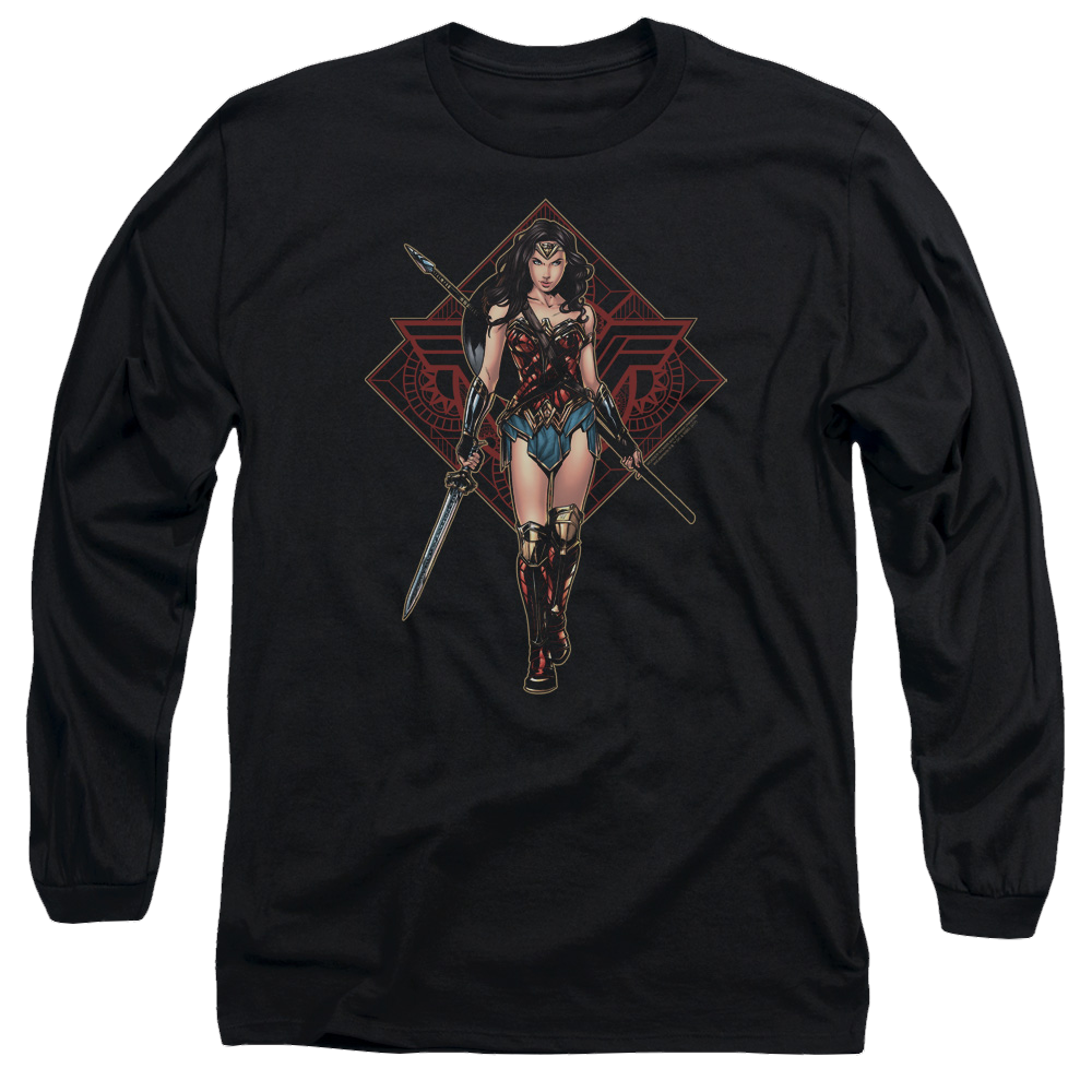 Wonder Woman Warrior Men's Long Sleeve T-Shirt Men's Long Sleeve T-Shirt Wonder Woman