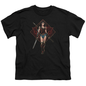 Wonder Woman Movie Warrior - Youth T-Shirt Youth T-Shirt (Ages 8-12) Wonder Woman