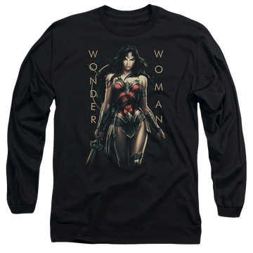 Wonder Woman Armed And Dangerous Men's Long Sleeve T-Shirt Men's Long Sleeve T-Shirt Wonder Woman