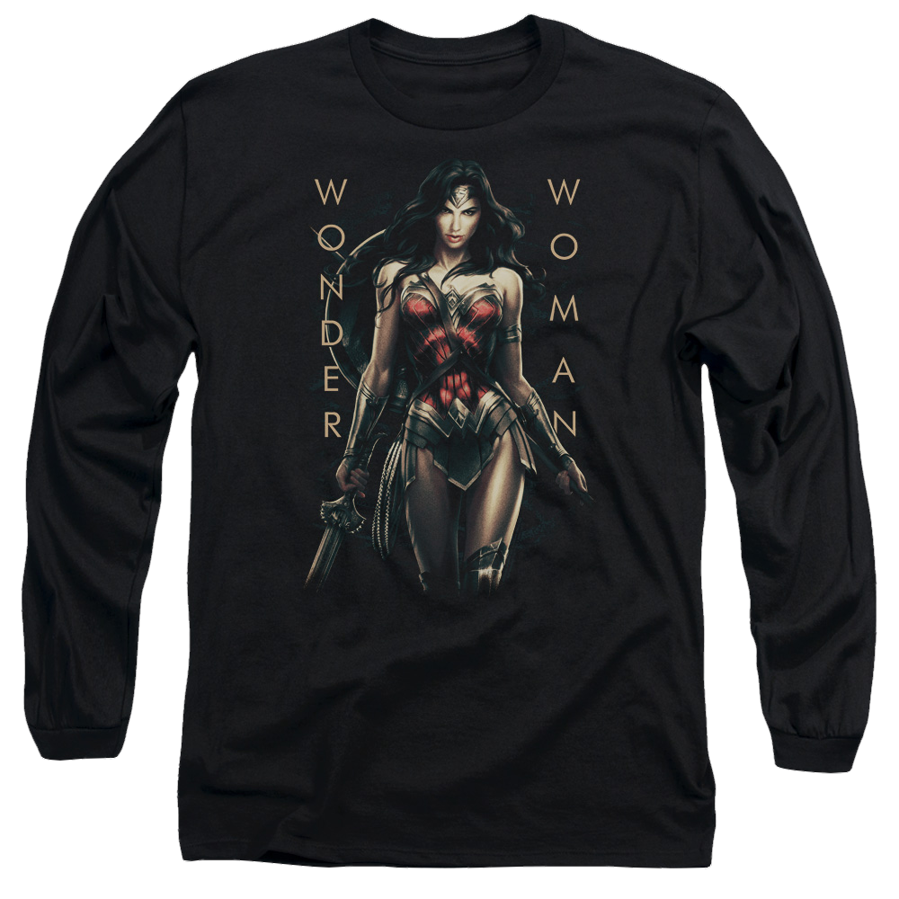 Wonder Woman Armed And Dangerous Men's Long Sleeve T-Shirt Men's Long Sleeve T-Shirt Wonder Woman