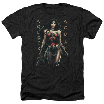 Wonder Woman Armed And Dangerous Men's Heather T-Shirt Men's Heather T-Shirt Wonder Woman