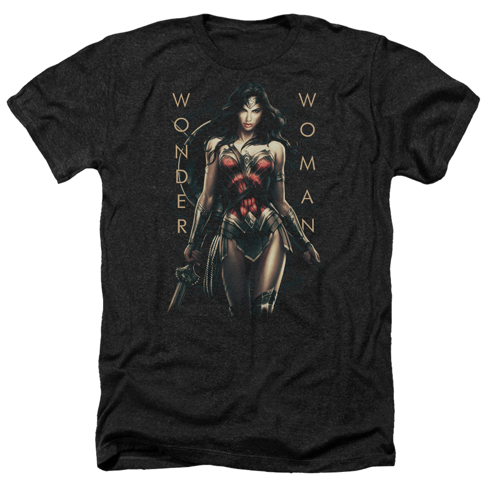 Wonder Woman Armed And Dangerous Men's Heather T-Shirt Men's Heather T-Shirt Wonder Woman