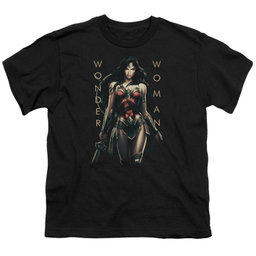 Wonder Woman Movie Armed And Dangerous - Youth T-Shirt Youth T-Shirt (Ages 8-12) Wonder Woman