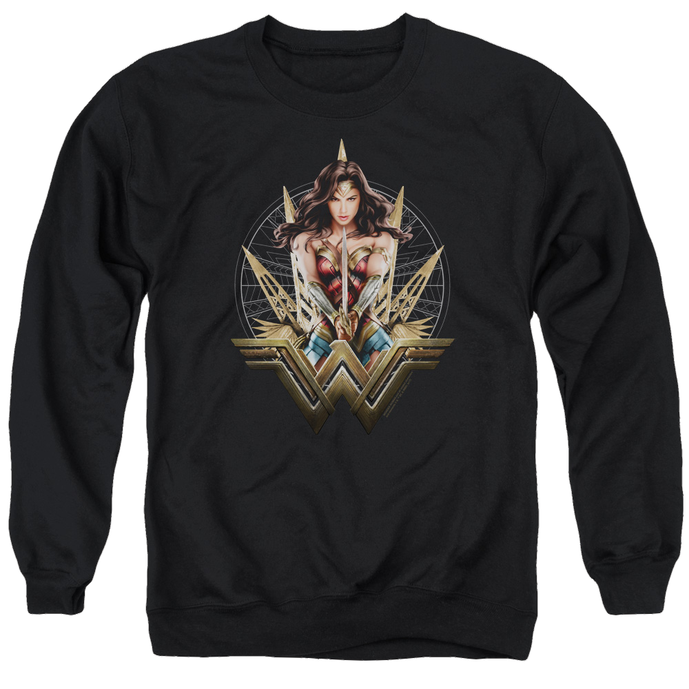 Wonder Woman Wonder Blades Men's Crewneck Sweatshirt Men's Crewneck Sweatshirt Wonder Woman