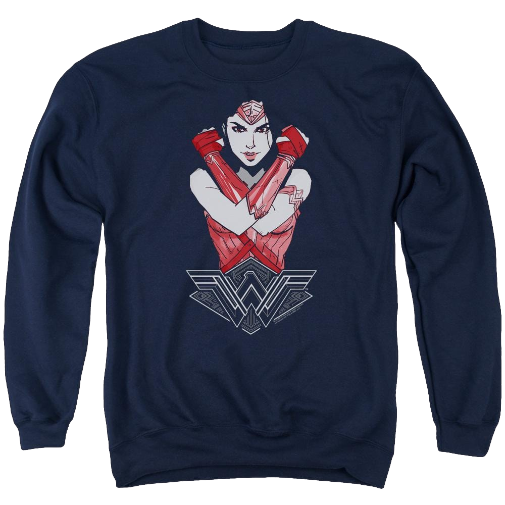 Wonder Woman Amazon Men's Crewneck Sweatshirt Men's Crewneck Sweatshirt Wonder Woman