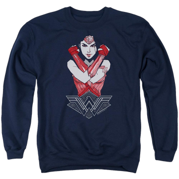 Wonder Woman Amazon Men's Crewneck Sweatshirt Men's Crewneck Sweatshirt Wonder Woman