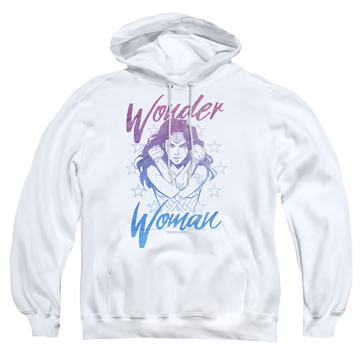 Wonder Woman Retro Stance Pullover Hoodie Pullover Hoodie Wonder Woman