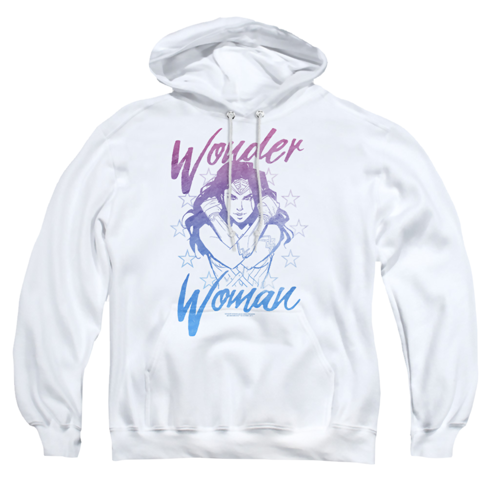 Wonder Woman Retro Stance Pullover Hoodie Pullover Hoodie Wonder Woman