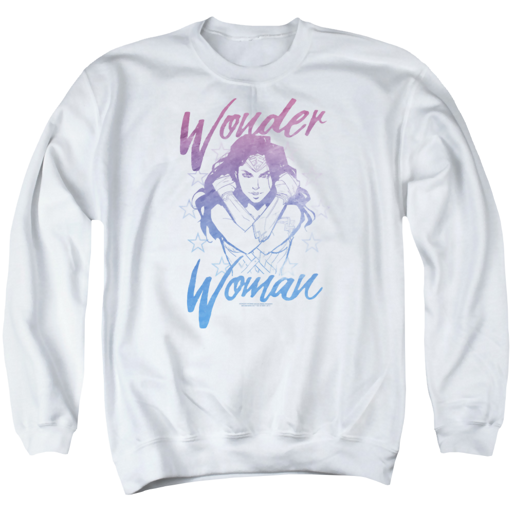 Wonder Woman Retro Stance Men's Crewneck Sweatshirt Men's Crewneck Sweatshirt Wonder Woman
