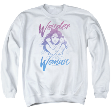 Wonder Woman Retro Stance Men's Crewneck Sweatshirt Men's Crewneck Sweatshirt Wonder Woman